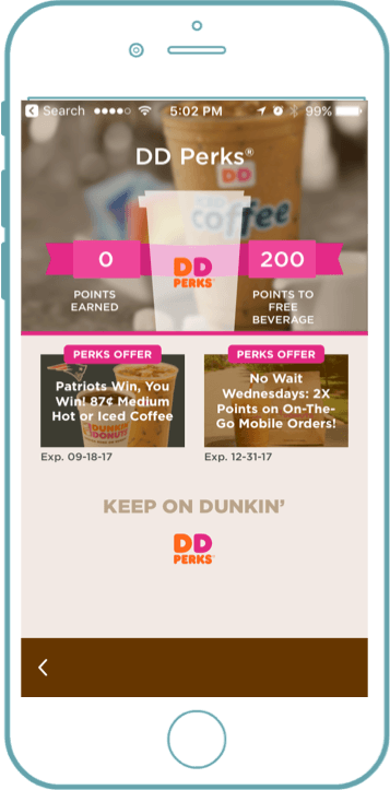 Dunkin Donuts loyalty app - Blog S-Pro
