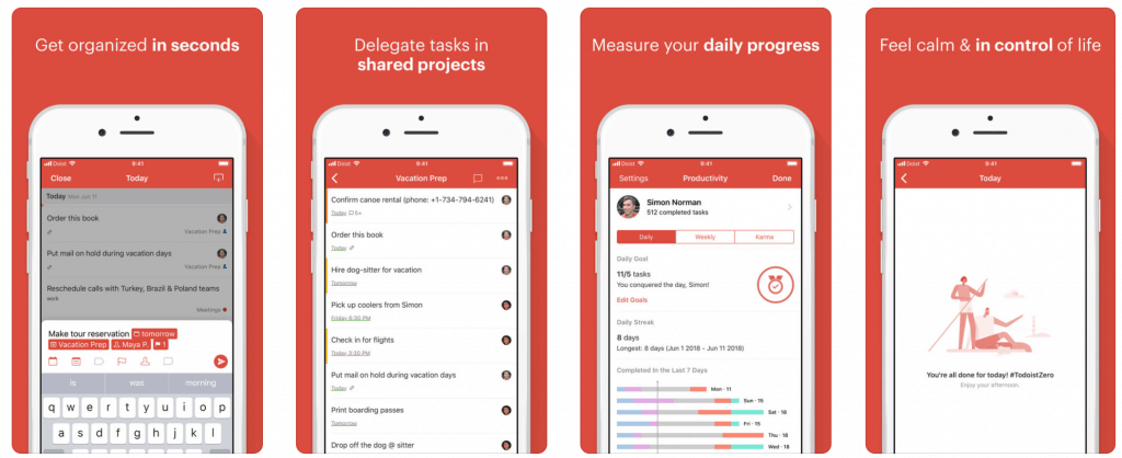 Todoist screenshots - Blog S-PRO